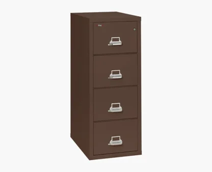 FireKing 4-2131-C Fire-Rated Vertical File Cabinet in Brown with UL High-Security Key Lock