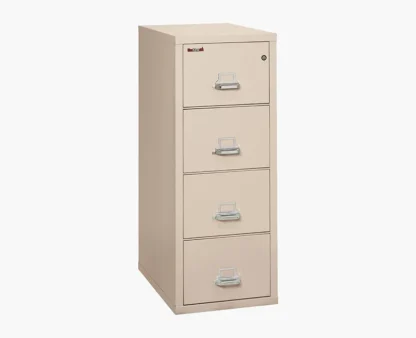 FireKing 4-2131-C Fire-Rated Vertical File Cabinet in Champagne with UL High-Security Key Lock