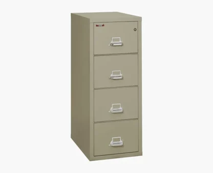 FireKing 4-2131-C Fire-Rated Vertical File Cabinet in Pewter with UL High-Security Key Lock