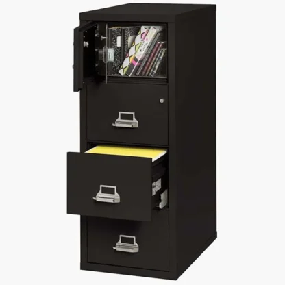 The FireKing 4-2131 CSF Safe in Color Black with UL High-Security Key Lock