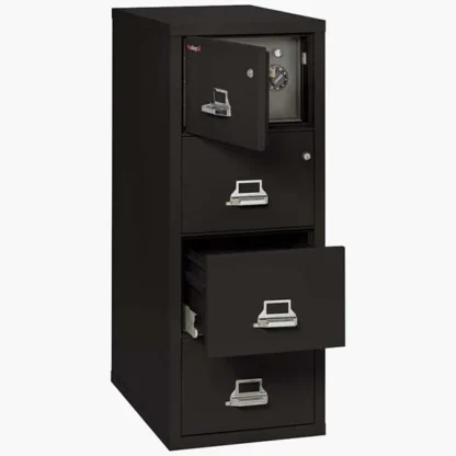 The FireKing 4-2131 CSF Safe in Color Black with UL High-Security Key Lock