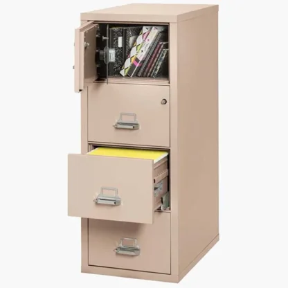 The FireKing 4-2131 CSF Safe in Color Champagne with UL High-Security Key Lock