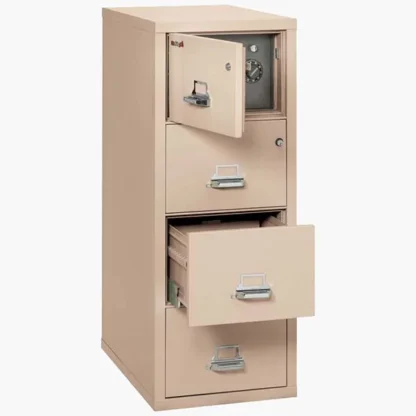 The FireKing 4-2131 CSF Safe in Color Champagne with UL High-Security Key Lock