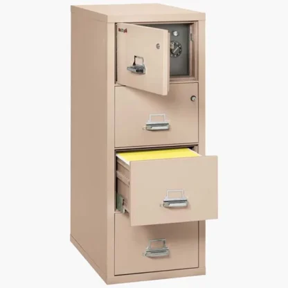 The FireKing 4-2131 CSF Safe in Color Champagne with UL High-Security Key Lock