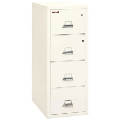 The FireKing 4-2131 CSF Safe in Color Ivory White with UL High-Security Key Lock