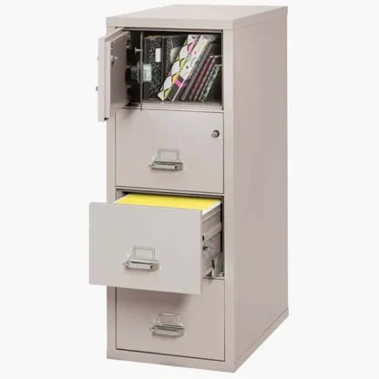 The FireKing 4-2131 CSF Safe in Color Platinum with UL High-Security Key Lock