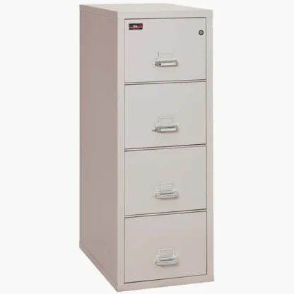 FireKing 4-2157-2 Two-Hour Fire File Cabinet in Platinum with UL High-Security Key Lock