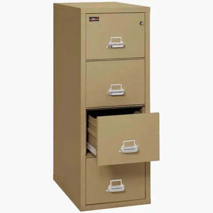 FireKing 4-2157-2 Two-Hour Fire File Cabinet in Sand with UL High-Security Key Lock