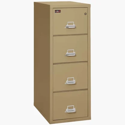 FireKing 4-2157-2 Two-Hour Fire File Cabinet in Sand with UL High-Security Key Lock