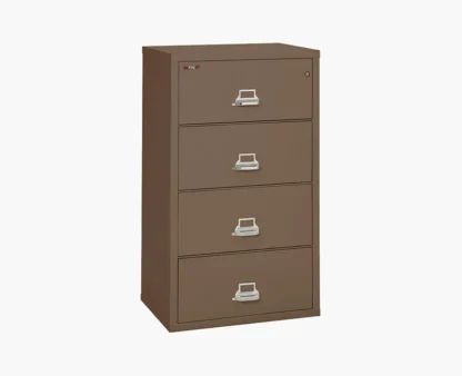 FireKing 4-3122-C Lateral Fire-Rated File Cabinet with UL High-Security Key Lock in Tan