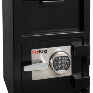 FireKing SB2414-BLEL Front-Loading Depository Safe with Electronic Lock and L-Handle