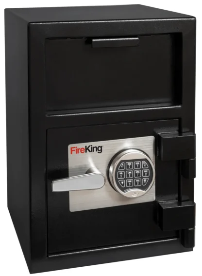 FireKing SB2414-BLEL Front-Loading Depository Safe with Electronic Lock and L-Handle