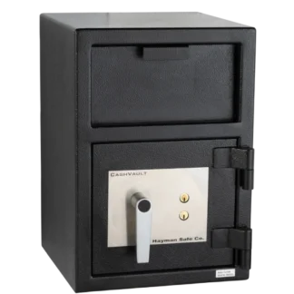 Hayman CV-F20K Front-Loading Depository Safe with Dual Key Locks and L-Handle