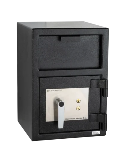 Hayman CV-F20K Front-Loading Depository Safe with Dual Key Locks and L-Handle