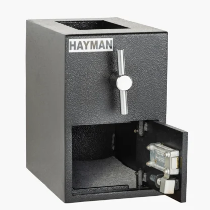 Hayman CV-H13-K Top-Loading Rotary Depository Safe with Dual Key Locks and Rotary Handle