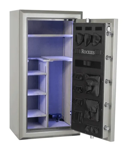 Hayman RK-5930 Rockies Gun Safe with Electronic Lock, 5-Spoke Handle and Pull Handle - Shelves & Gun Rack